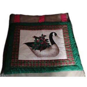 Christmas Fabric Wall Hanging Decor  Goose Geese